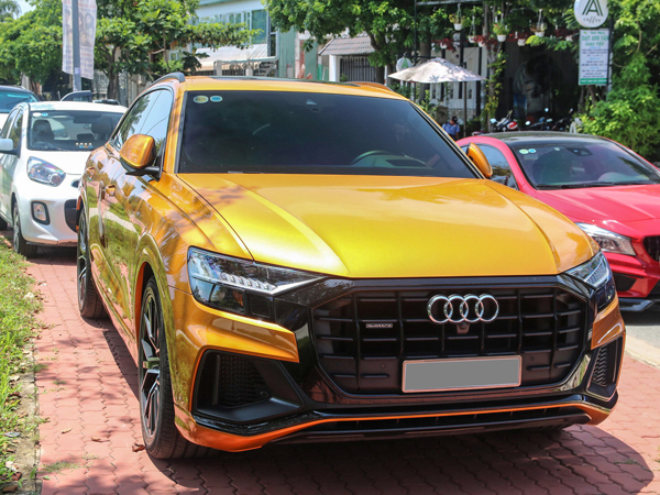 Ngắm Audi Q8 màu cam độc nhất Việt Nam với gói ngoại thất ngàn đô 1